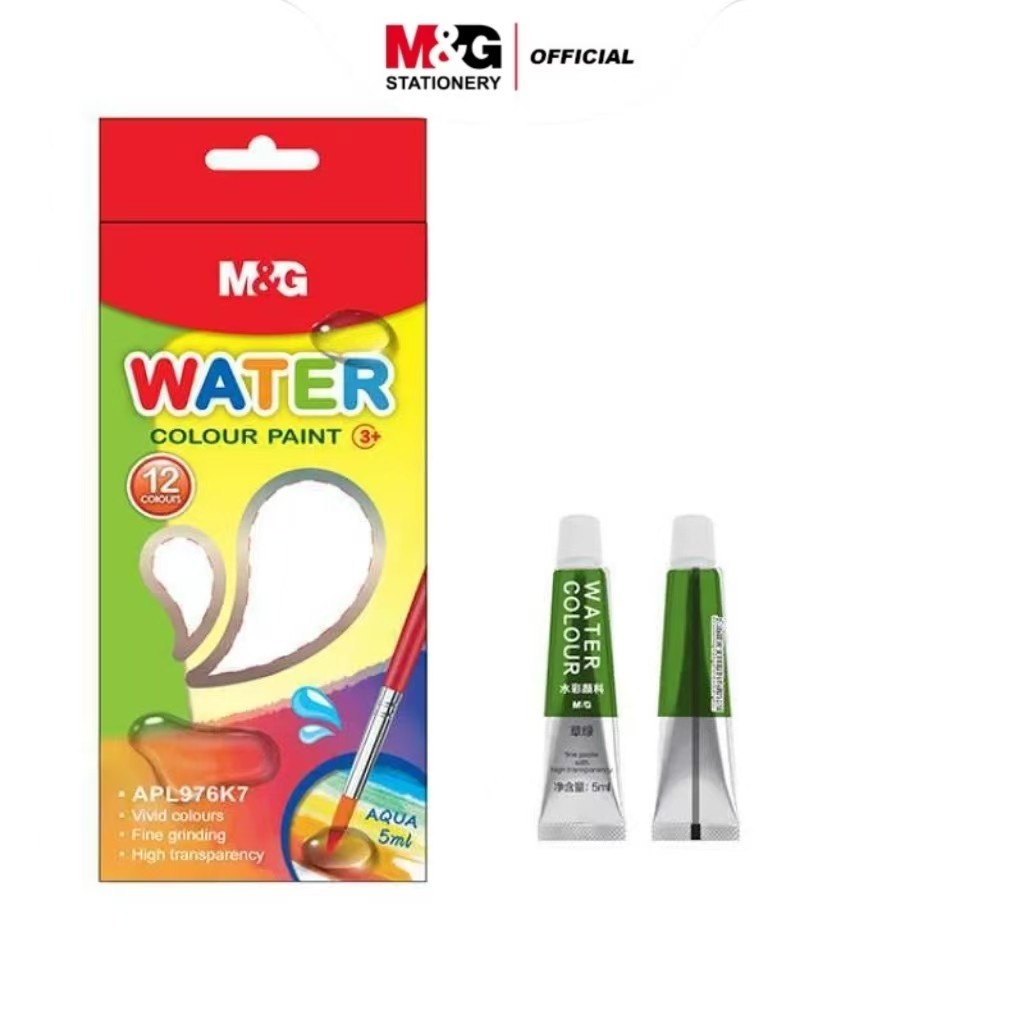 

M&G Cat Air Set 12 Warna 5ml Watercolor Paint Brush M&G APL976K7