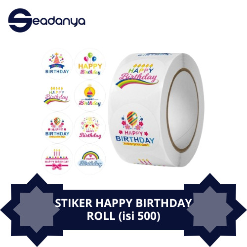 

STICKER HAPPY BIRTHDAY ROLL (isi 500)