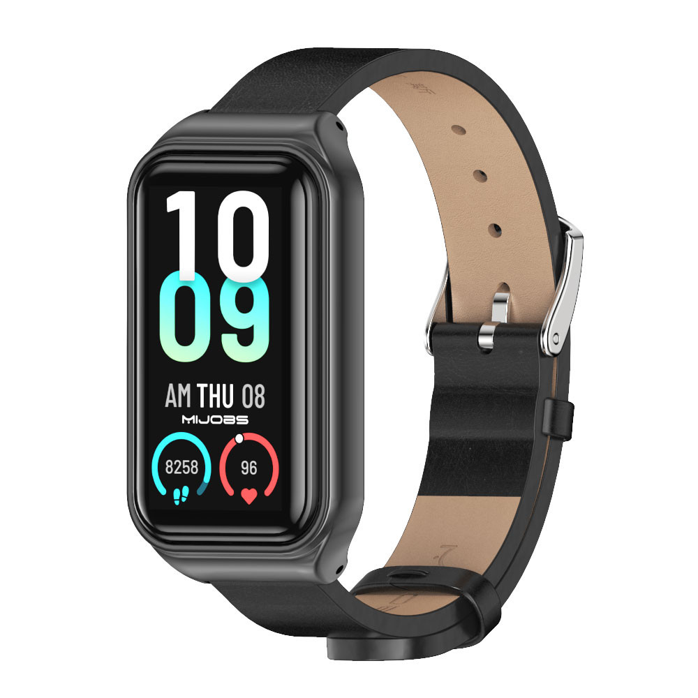 Leather Strap For Amazfit Band 7 Global Version Smart Bracelet Band For Amazfit Band 7 Wristband Sma