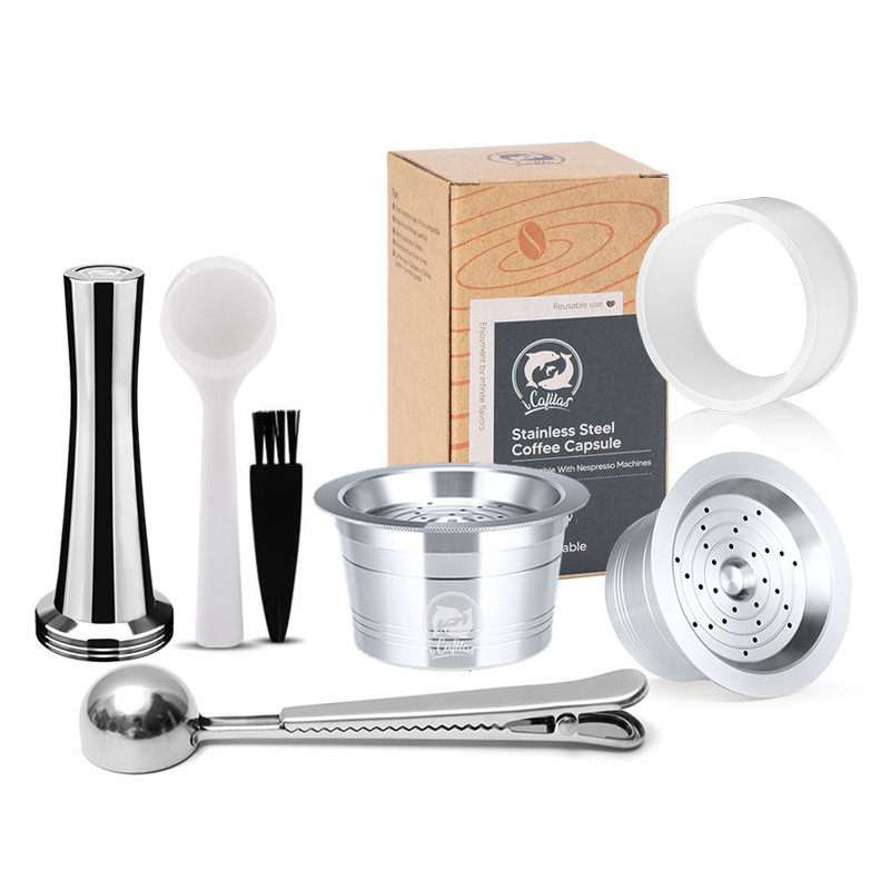 For 3 Hearts Lov Passione Reusable Coffee Capsule Pod Refillable Filter Compatible with Tchibo Cafis