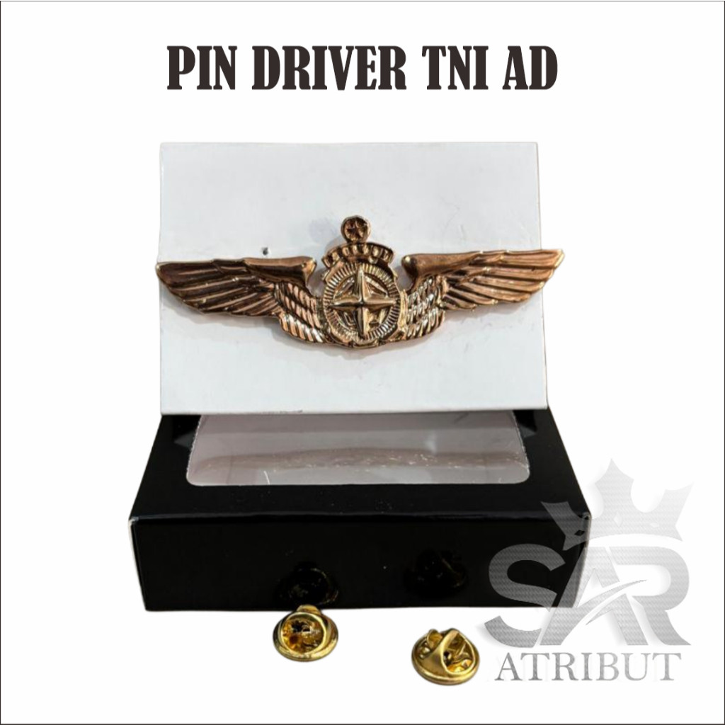 brevet driver/wing driver/pin driver/brevet wing pin driver tni ad terbaru bahan logam berkualitas