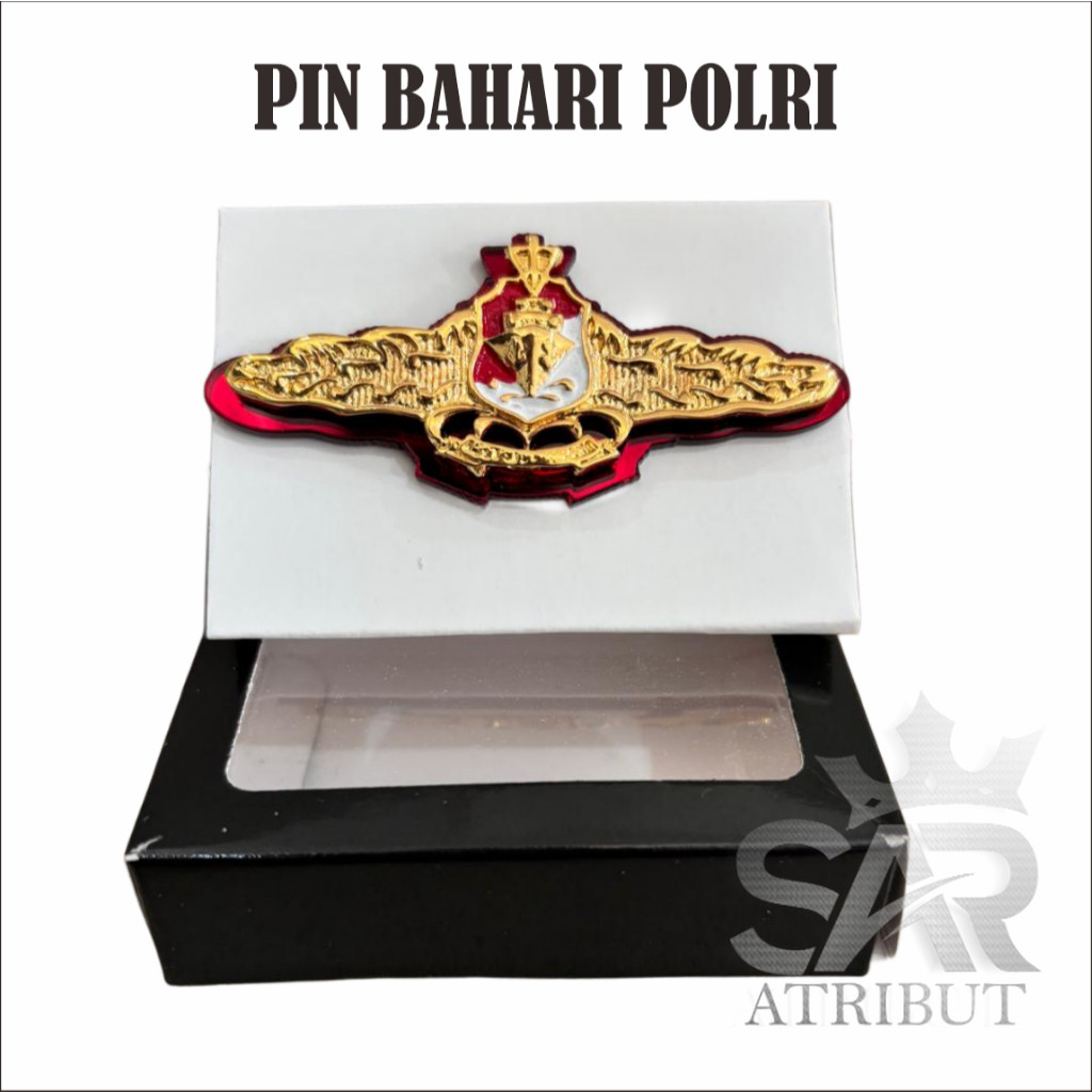 Pin bahari perwira bahan logam berkualitas