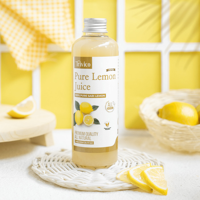 

SARI LEMON MURNI 100% PREMIUM 500ML / PURE LEMON JUICE ASLI TRIVICO - 250ml