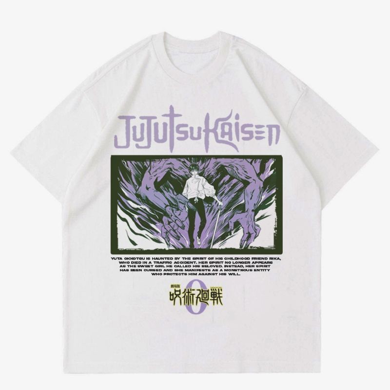 【Trendy】KAOS JUJUTSU KAISEN 0 - YUTA OKKOTSU | T-SHIRT BAJU ANIME MANGA JUJUTSU KAISEN  | KAOS ANIME