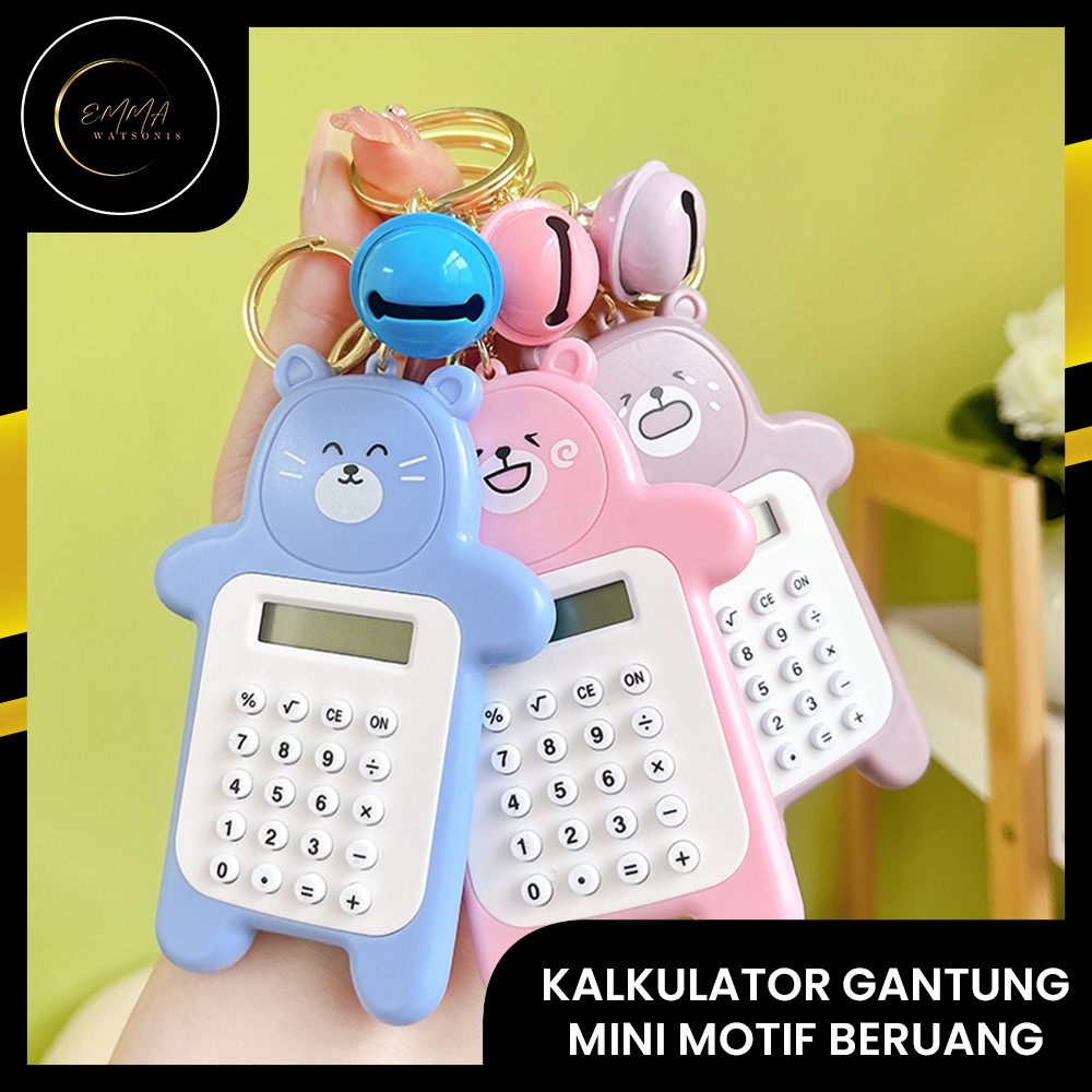 

EM KALKULATOR GANTUNGAN MINI LUCU MOTIF BERUANG