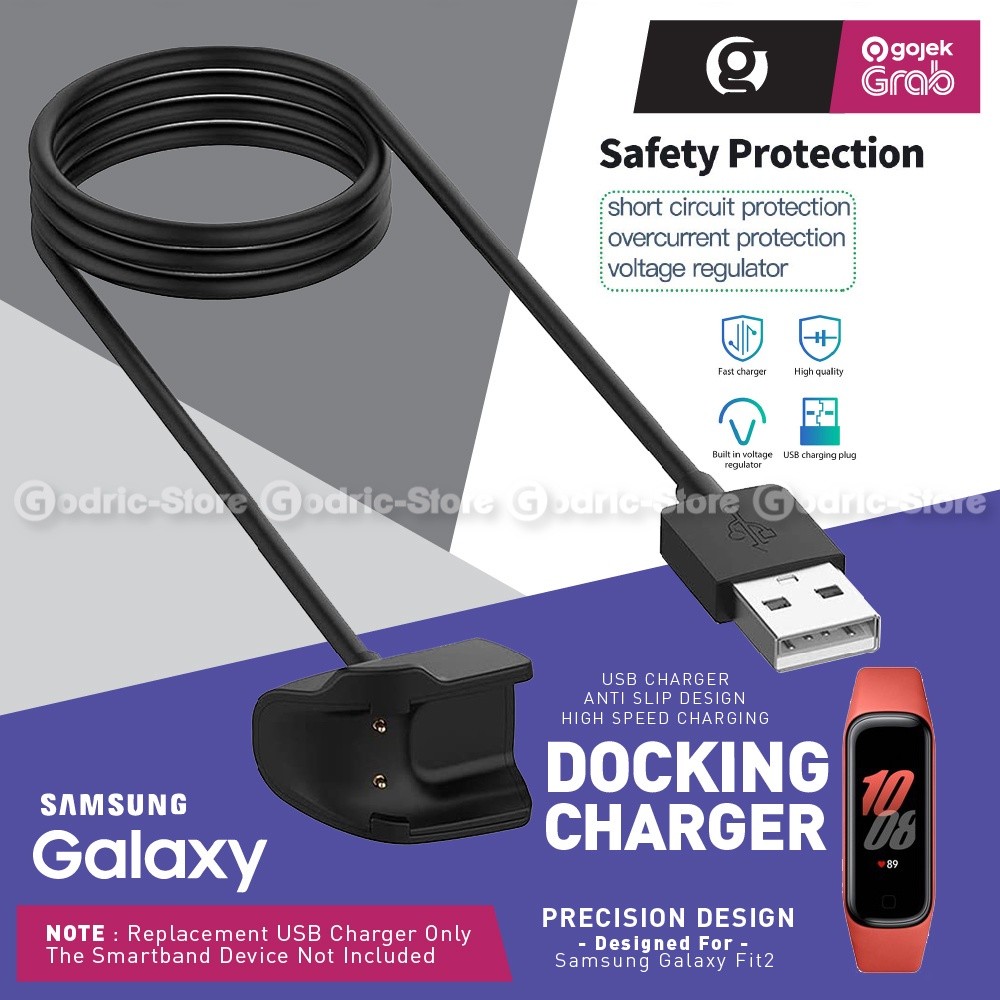 Charger Cable USB 1M For Samsung Galaxy Fit2 (Charging Kabel FIT 2)