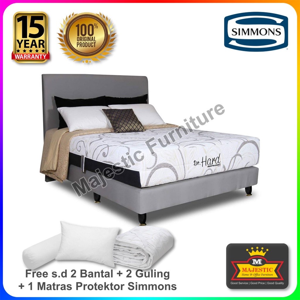 Set Spring Bed - Simmons DR Hard Porto - Jogja