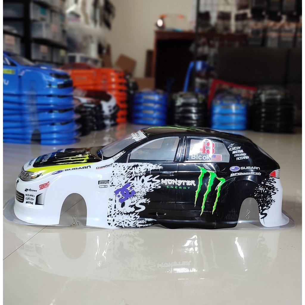 Body RC Rally Subaru Monster Energy Skala 1/10