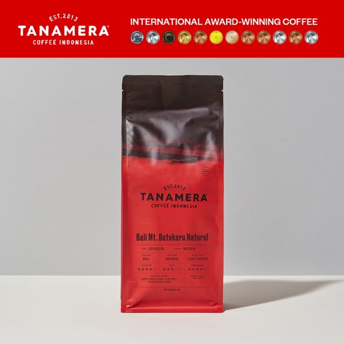 

BALI MT. BATUKARU NATURAL 1KG, COFFEE BEANS/BIJI KOPI TANAMERA COFFEE - Espresso Roast, Coarse Grind