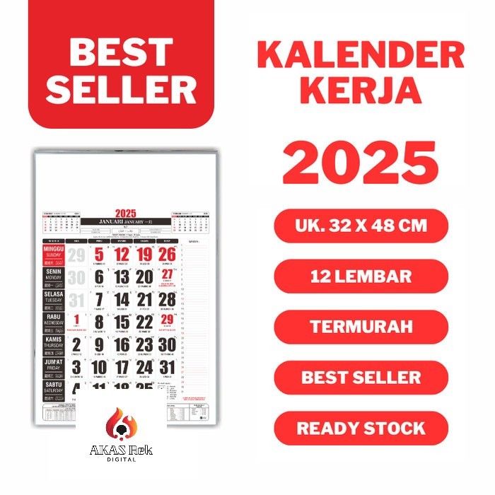 

Kalender Dinding Terbaru 2025 Polos - Kalender Dinding 12 lembar Kalender Kerja