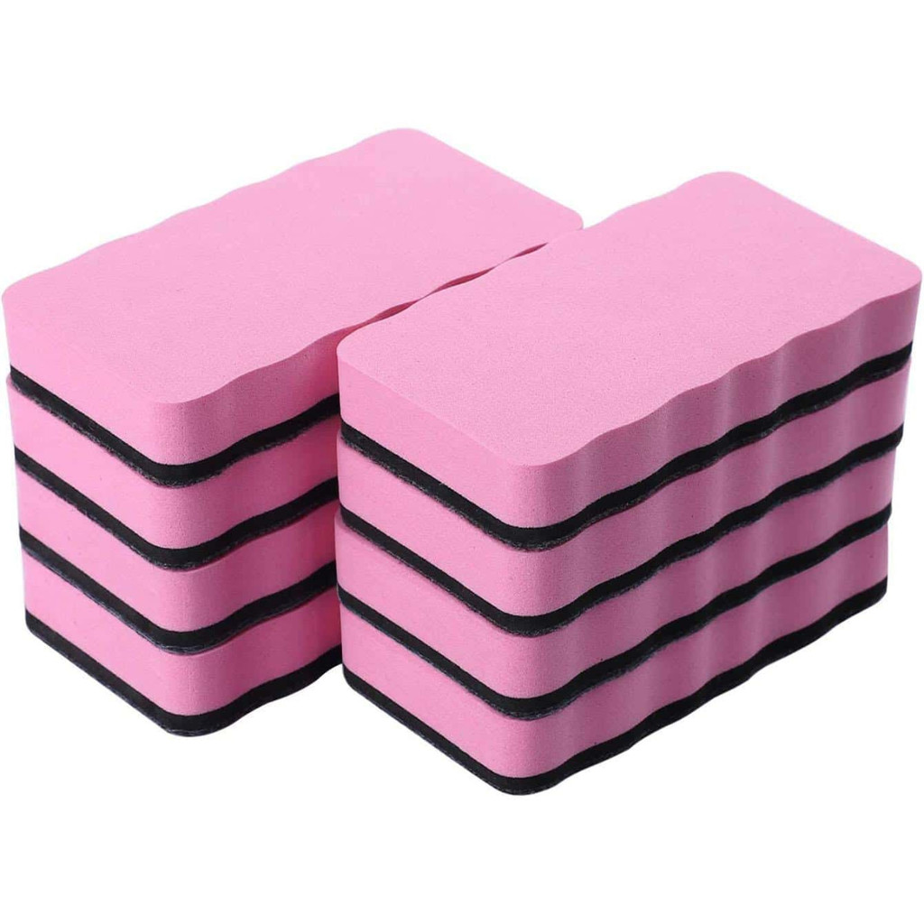 

Dry Erase Erasers, 8 Pack Magnetic Whiteboard Eraser Chalkboard Cleansers Wiper For Classroom Office And Home (Pink8)