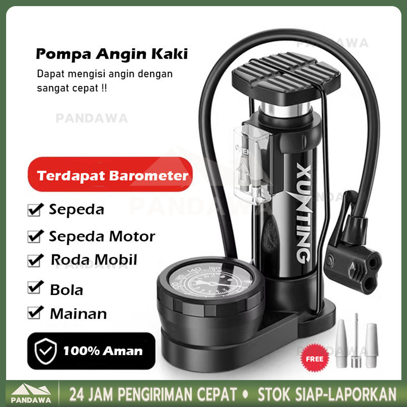 Pompa Angin mini portable foot pump manual emergency motor Pompa Angin Kaki Pompa Kaki Pompa Ban Min