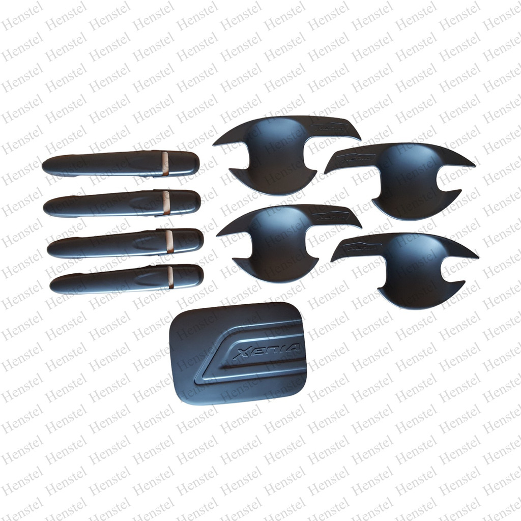 Paket Xenia 2012 - 2021 handle / outer / tank cover - Black - Henstel Variasi Mobil