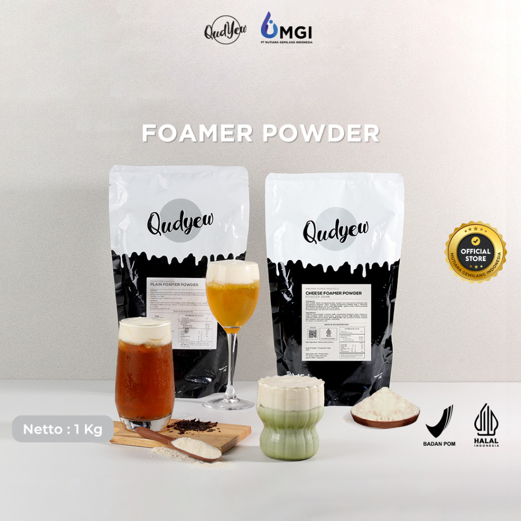 

. Qudyew FOAM POWDER 1 KG - . Qudyew Cream Foam Powder Toping Minuman Premium Import 1kg / Cheese Foam / Macchiato Foam / Red Velvet Foam MGI