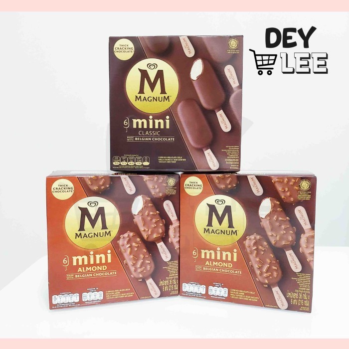 

WALLS MAGNUM Mini isi 6 pcs Ice Cream ALL VARIANT Bandung