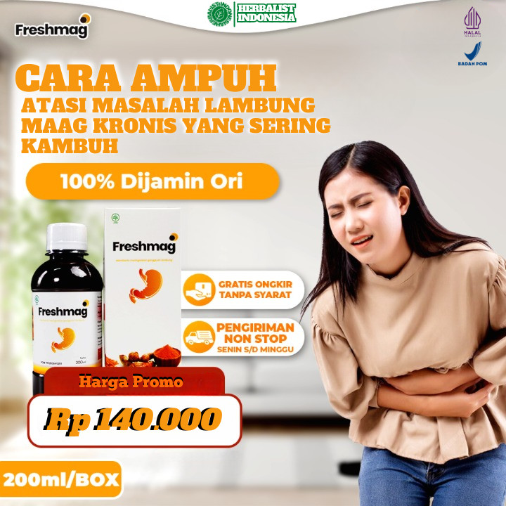 

Freshmag Madu Original - 3x Ampuh Atasi Lambung Dengan Cepat Maag Kronis Anti Mual Muntah Lancarkan Pencernaan GERD dengan Bahan Madu Hutan dan Ekstra Temulawak TerbaikMadu Herbal Atasi Gangguan Lambung Maag GERD Asam Lambung Tanpa Efek Samping