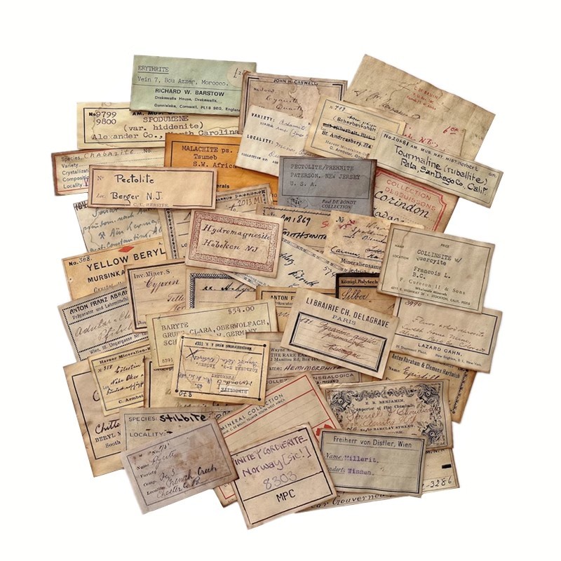 

Coffee Dyed Paper Distress JunkJournal Vintage label Handbook Album Diary Book DIY Decorative Collage