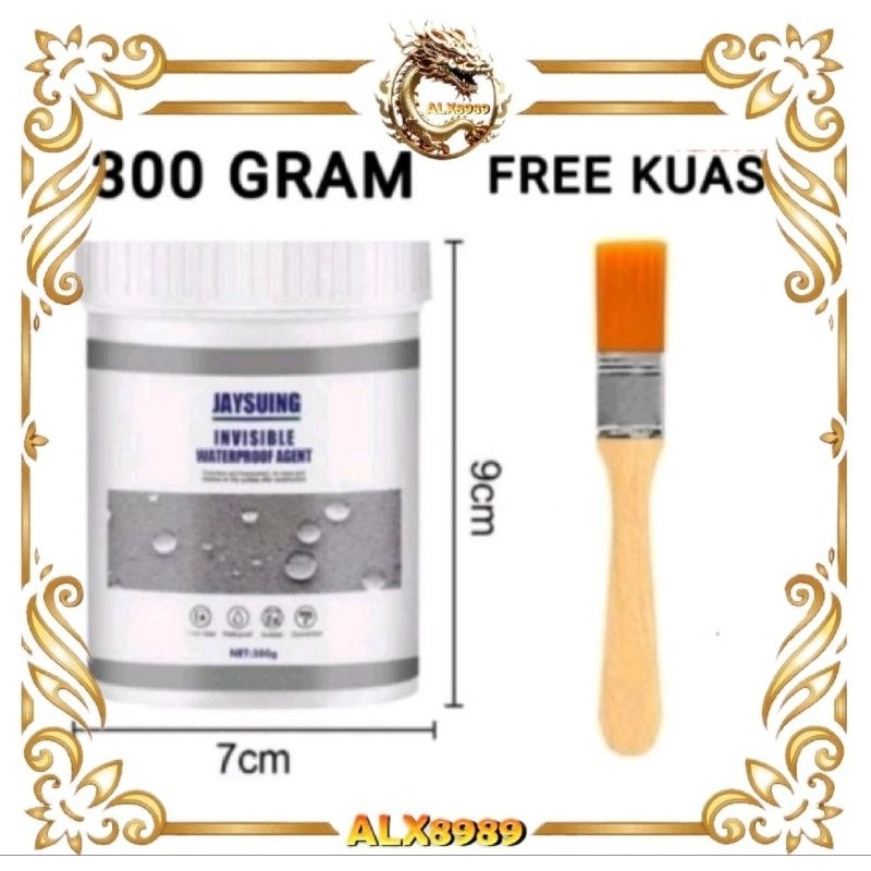 300gram lem Jaysuing FREE KUAS Cat Anti Bocor Waterproof agent keramik kamar mandi kolam serba guna