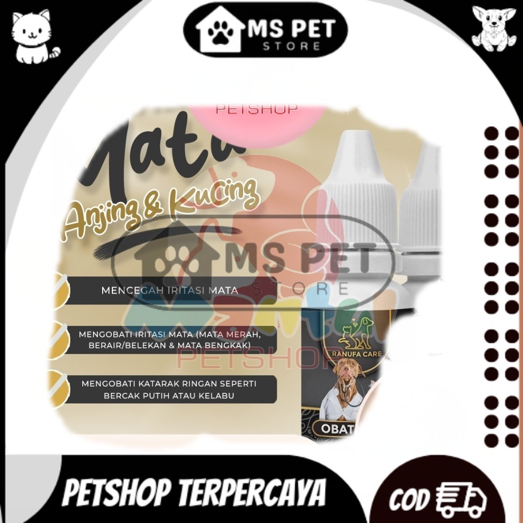 RANUFA 0bat Tetes Mata Kucing Dan Anjing 10ml