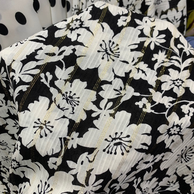 kain - kain bahan motif - kain katun motif bunga - kain katun korea motif bunga prada - kain katun i