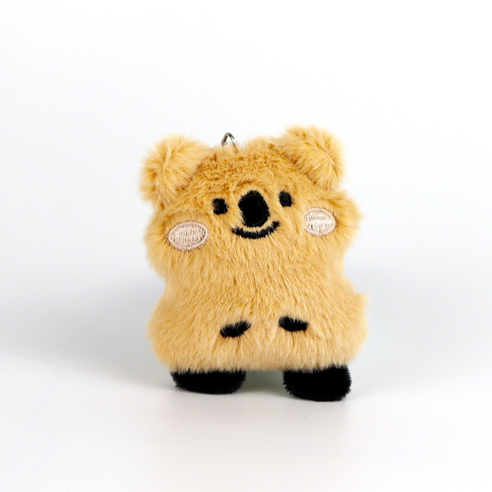 Gift 8cm Bear Keychain Quokka Stuffed Soft Bear Pendant Plush Key Chains Couple