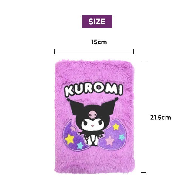 

Notebook Buku Bulu Sanrio Kuromi Buku Diary Jurnal Bulu A5 - NBU-075