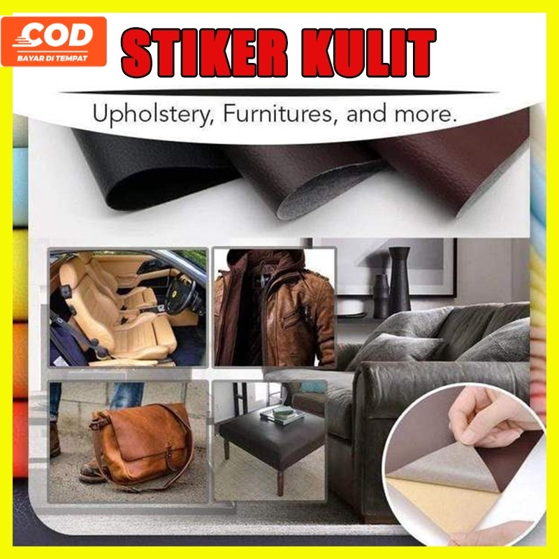 【Persediaan】60*140cm sticker kulit sofa meteran kursi kulit sticker sofa perekat stiker kursi sofa l