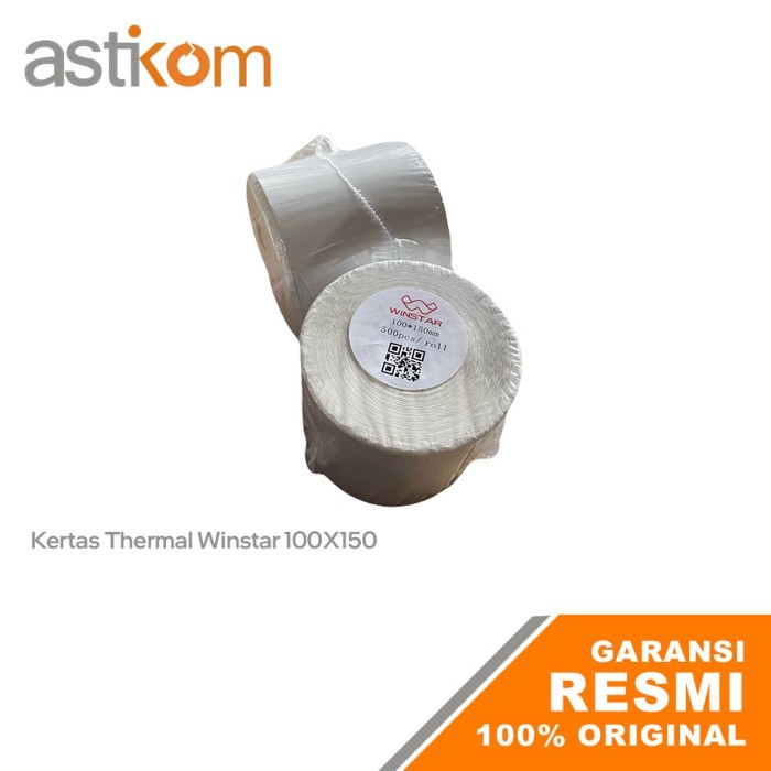 

Kertas Stiker Label Thermal Winstar 100X150mm 500pcs 1 Roll