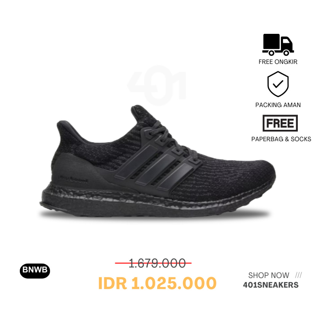 Sepatu Running Adidas Ultraboost 23 FullBlack