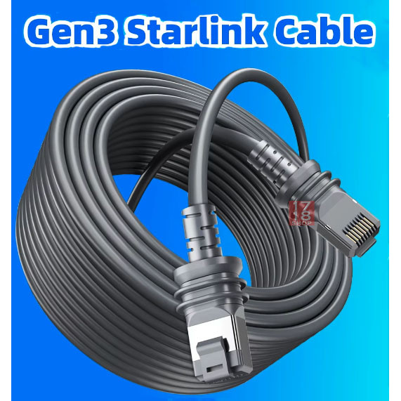 Starlink Kabel Standar Gen 3 V4 V3 Kabel Ekstensi Cable Ethernet 100FT / 30M 150FT / 46M Web Interne