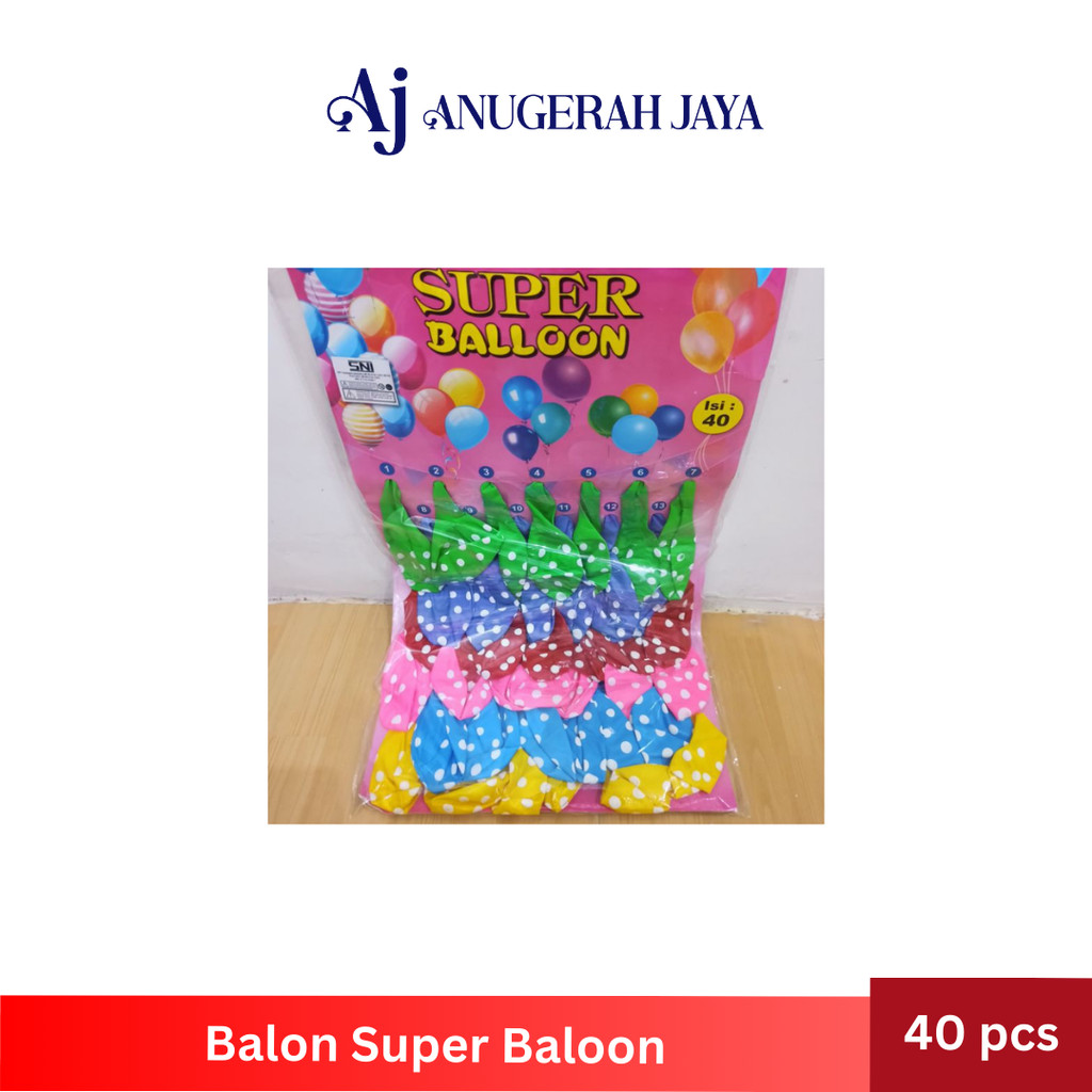 

Balon SUPER BALLOON (1 pack isi 40pcs)