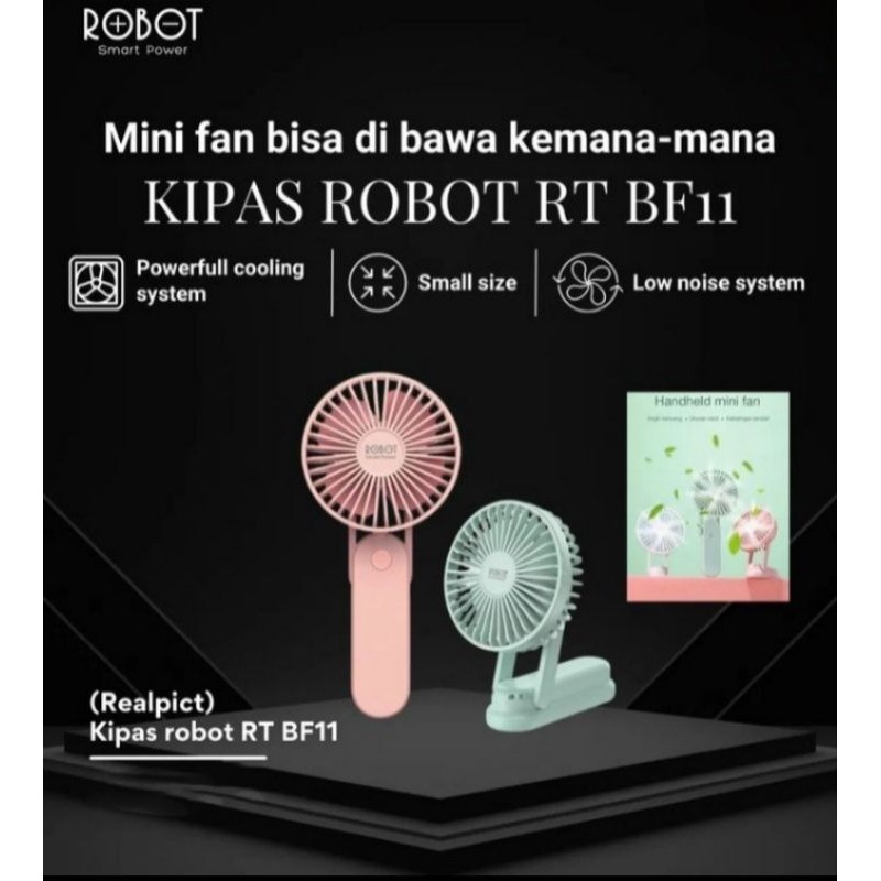 ROBOT USB Mini Fan RT-BF11 - Kipas Angin Mini Robot