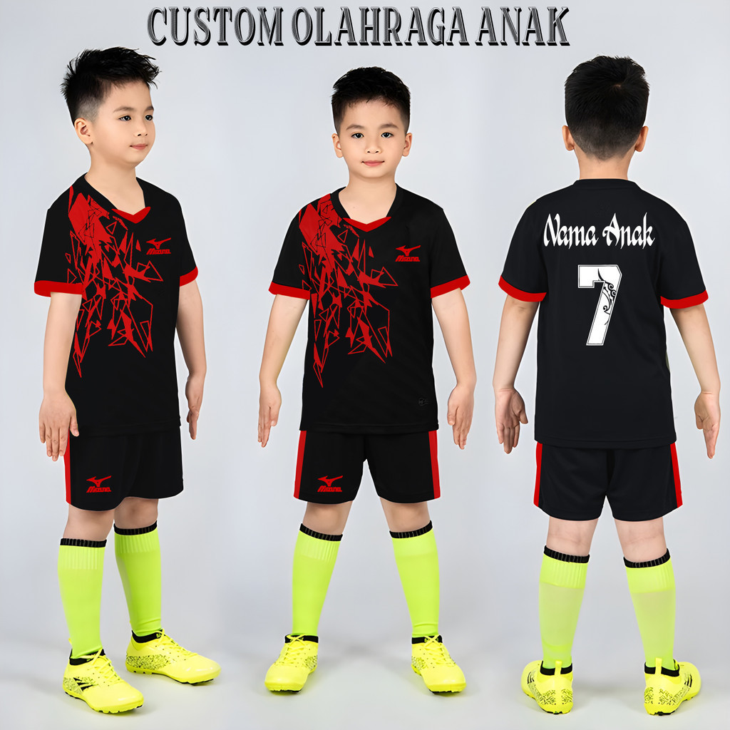 [COD] Baju Bola Jersey Anak Laki Laki  Futsal Custom Jersey Bola jersey volly Baju Futsal Sablon Nam