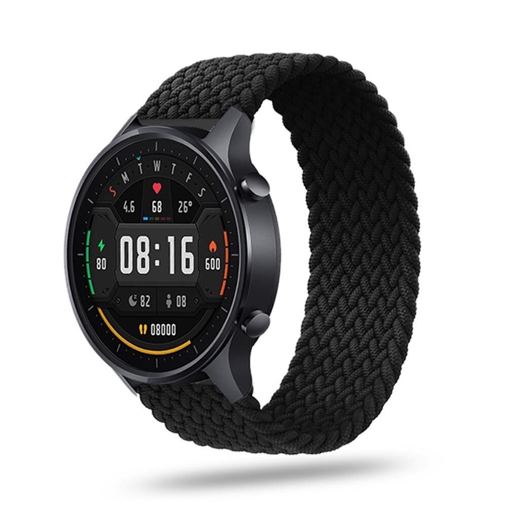 Braided Solo Loop Strap For  Mi Watch Color Watchband Elastic Nylon Wrist Bracelet For Mi Watch Colo