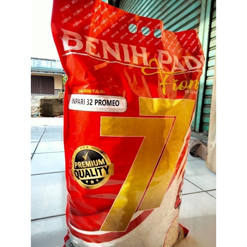 100%SUPER Benih padi Inpari 32 promeo berkualitas sertifikat kemasan 5kg