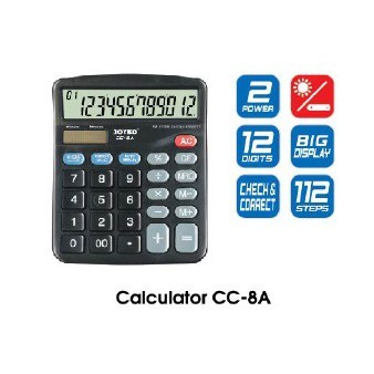 

Calculator Kalkulator Joyko Cc-8A 12 Digits Check Correct