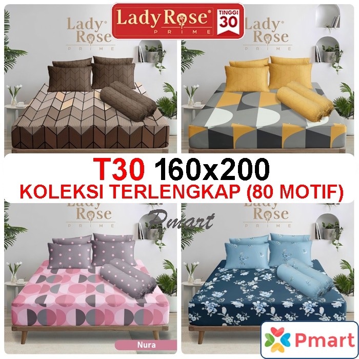 HY76T SPREI LADY ROSE 160x200 / SPREI LADY ROSE QUEEN / SPREI LADYROSE  /  SPRAI LADY ROSE 160x200