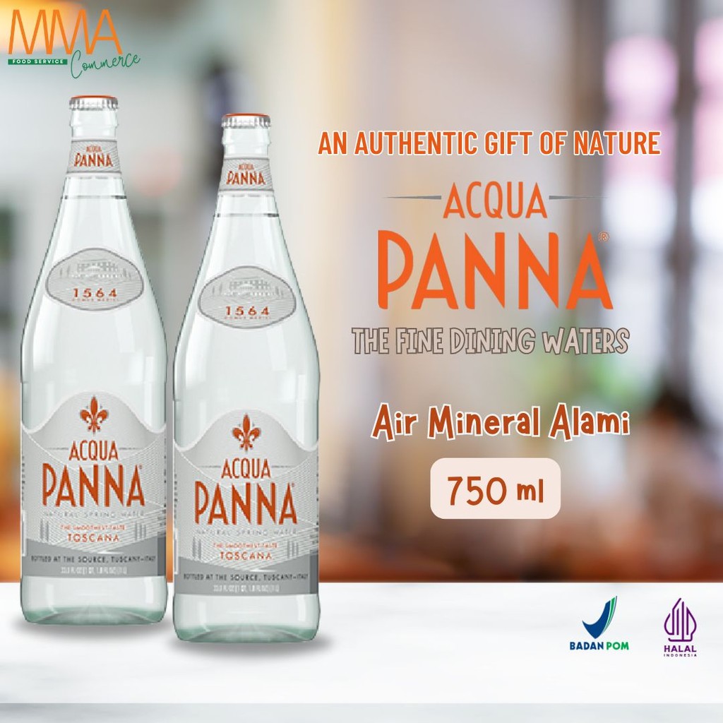 ACQUA PANNA MINERAL WATER 750 ML / AIR MINERAL ALAMI