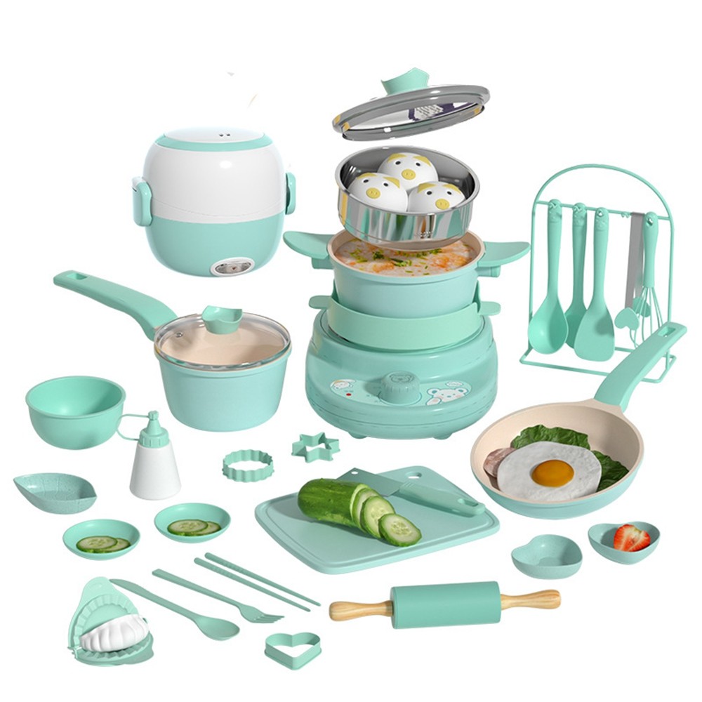 Mini kitchen real cooking full set of cooking girls small kitchen suit children baby educational pla