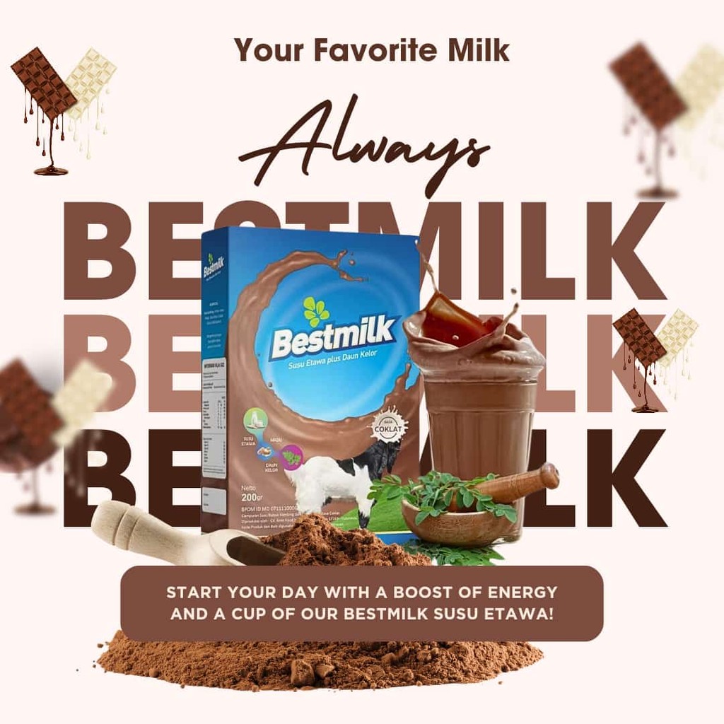 

( READY STOK ) susu bestMilk etawa bubuk susu bubuk kambing, susu kambing bubuk , susu coklat , susu original vanila susu plus daun kelor susu herbal best milk