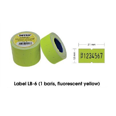 

Label Lb-6 Yellow Fluorescent 1 Baris