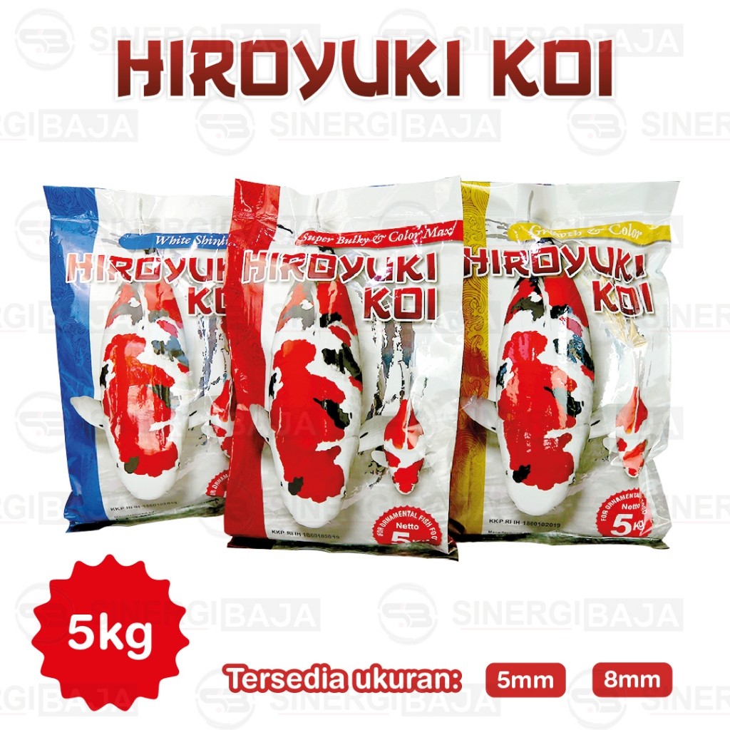 Pakan Ikan Koi / Pelet Ikan Koi HIROYUKI - 5KG
