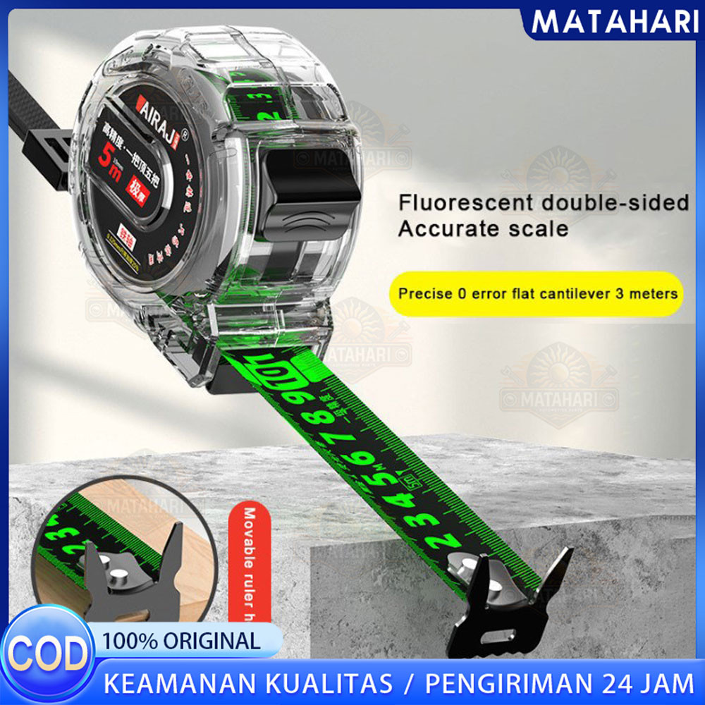 

Meteran Pengukur Anti Karat Meteran Gulung 10/7.5/5 Meter Tahan Banting Bahan Stainless Steel Tembus Pandang Rol Pengukur Murah/Meteran Baja Anti Karat Meteran Tukang Bangunan