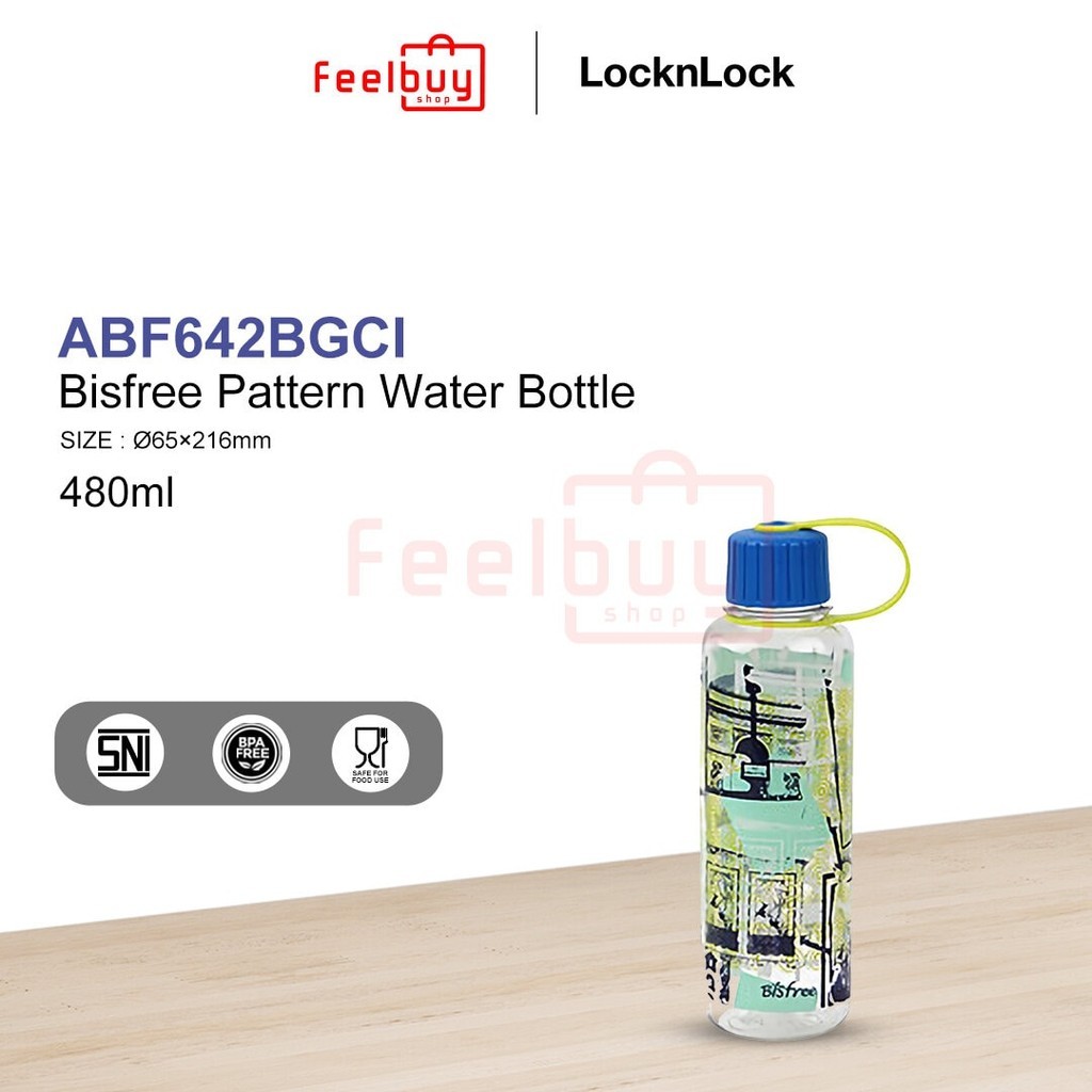 LocknLock ABF642BGCI BISFREE PATTERN BOTTLE 480ML