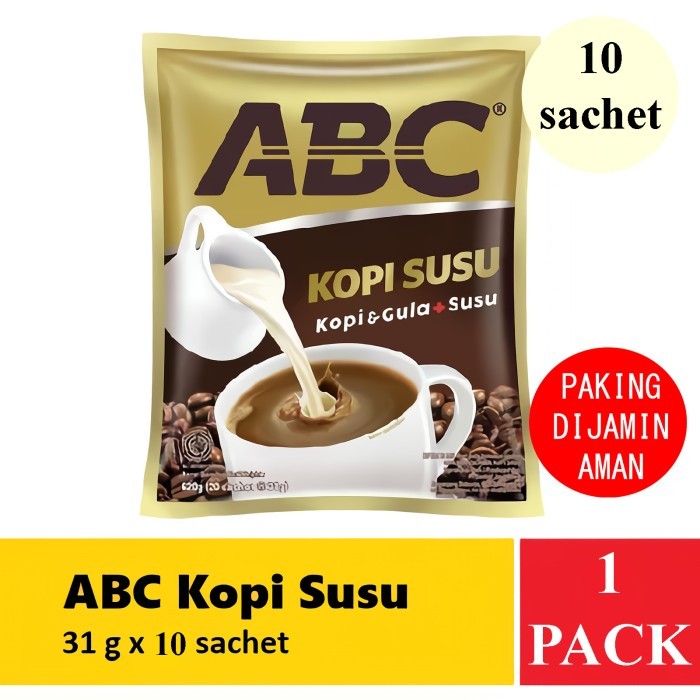 

KOPI ABC SUSU PACK 10 X 30 GRAM FUN CORNER DENGAN PAKING AMAN