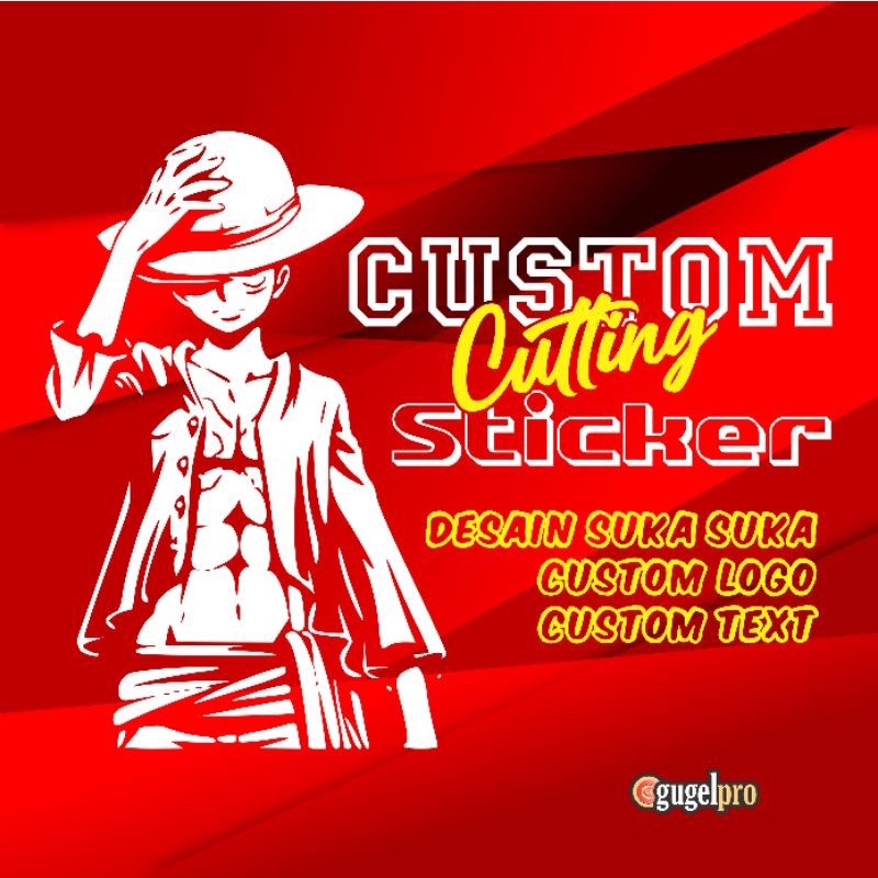 

Custom cutting sticker desain suka suka
