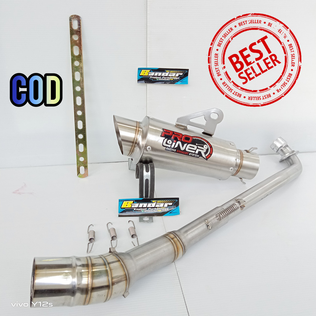 Knalpot Racing Pro Liner Supra x125 Supra 100 Vega r Vega zr Revo Absolute Revo fit Astrea Grand Leg
