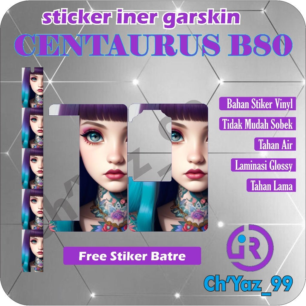 

STICKER INER GARSKIN B.80 LENGKAP BARU