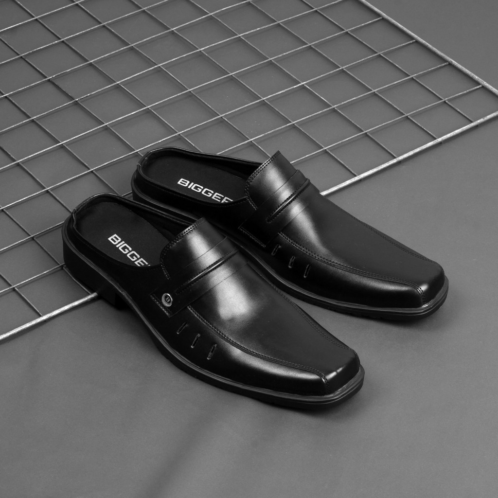 Sepatu Sandal Pria Jumbo 44 45 46 47 Bustong Big Size Kulit Original BG 158