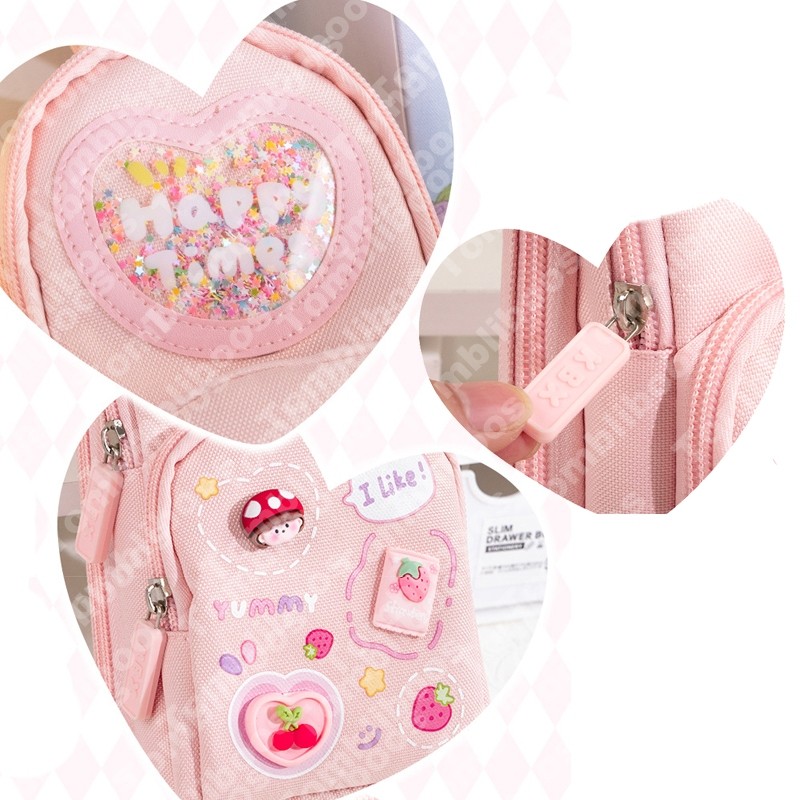

JAMIN MURAH !!!Lumalon COD Tempat Pensil Kotak 3D Anak Perempuan Lucu Besar/ Kotak Pensil Kanvas 6 Ruang/Kotak Pensil Anak Sekolah(BISA LANGSUNG ORDER)